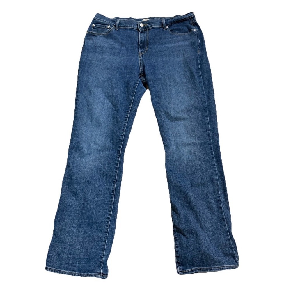 Levis 505 Straight Leg Jeans Mens 33x32 (34x31) Medium‎ Wash Blue Denim Classic